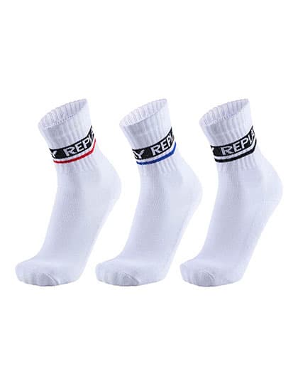 Tennis Socks (3 Pair Card wrap) — White