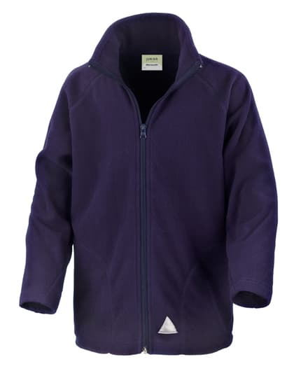 Junior Microfleece Jacket — Navy