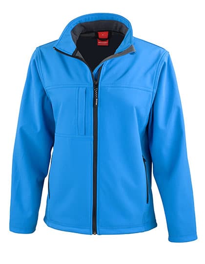 Women´s Recycled 3-Layer Classic Softshell Jacket — Azure