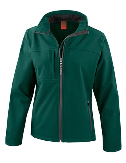 Women´s Recycled 3-Layer Classic Softshell Jacket — Bottle Green
