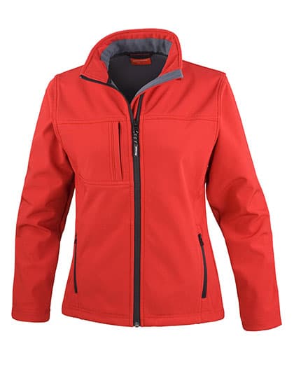 Women´s Recycled 3-Layer Classic Softshell Jacket — Red