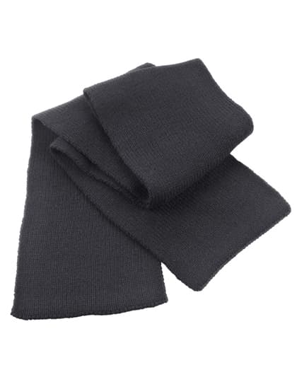 Classic Heavy Knit Scarf — Charcoal Grey