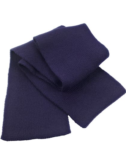 Classic Heavy Knit Scarf — Navy