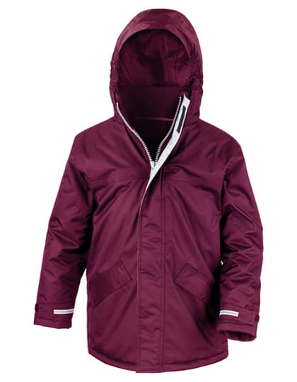 Junior Channel Parka — Burgundy