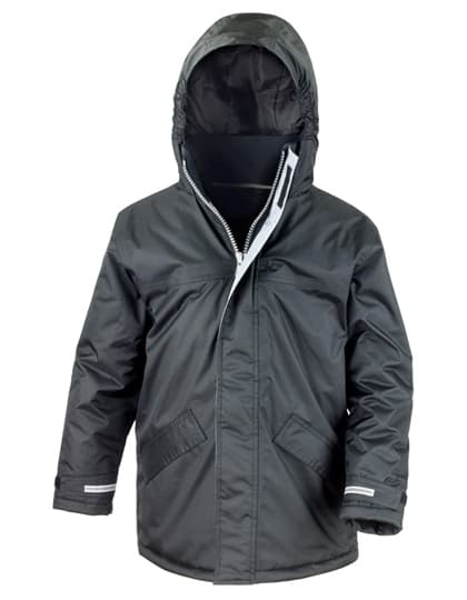 Youth Channel Parka — Black