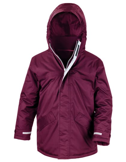 Youth Channel Parka — Burgundy