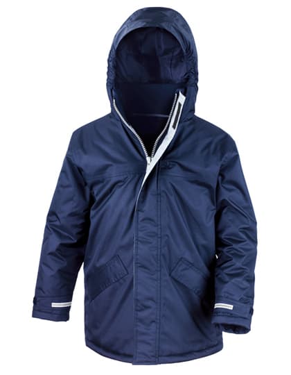 Youth Channel Parka — Navy