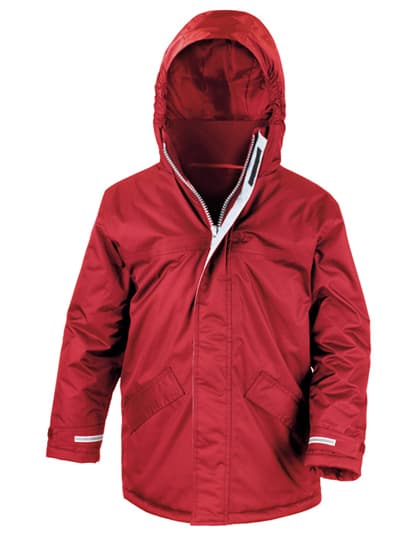 Youth Channel Parka — Red