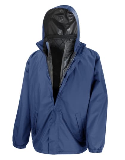 3-in-1 Jacket With Quilted Bodywarmer — Navy