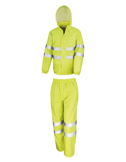 High Vis Waterproof Suit — Fluorescent Yellow