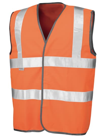 Safety Hi-Vis Vest Using 3M™ — Fluorescent Orange