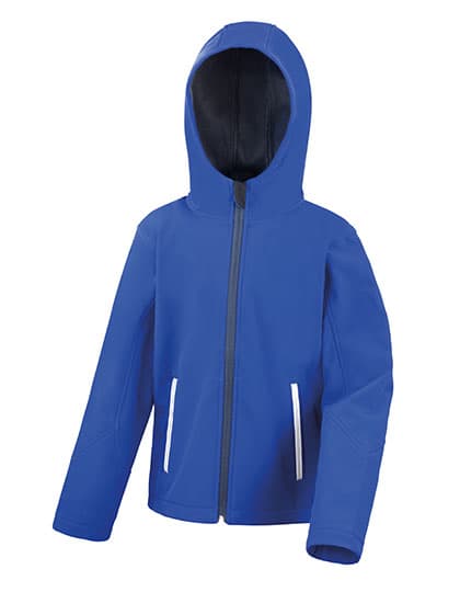 Youth TX Performance Hooded Soft Shell Jacket — Royal
