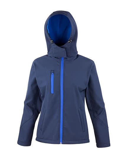 Women´s TX Performance Hooded Soft Shell Jacket — Navy