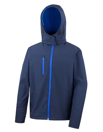 Men´s TX Performance Hooded Soft Jacket — Navy
