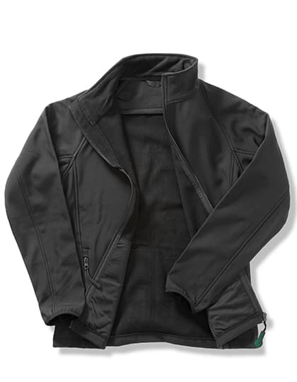 Women´s Printable Softshell Jacket with Recycled Fleece Inner — Black