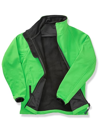 Women´s Printable Softshell Jacket with Recycled Fleece Inner — Vivid Green