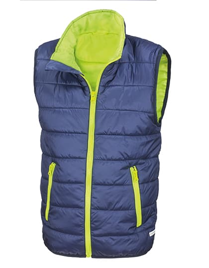 Youth Soft Padded Bodywarmer — Navy