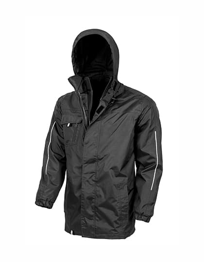 3-in-1 Transit Jacket With Printable Softshell Inner — Black