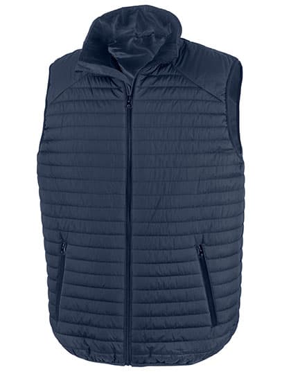 Recycled Thermoquilt Gilet — Navy