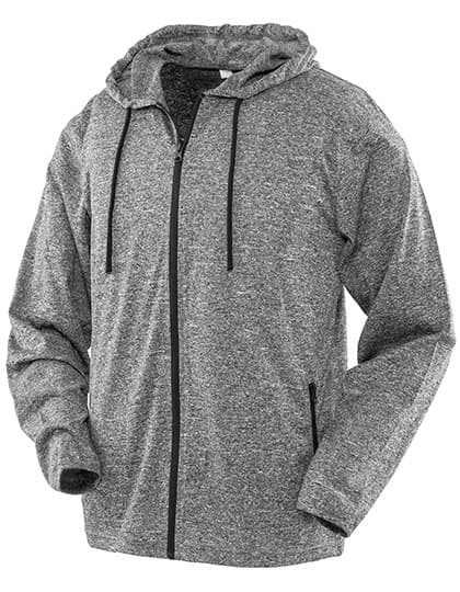 Men´s Hooded Tee-Jacket — Marl Grey