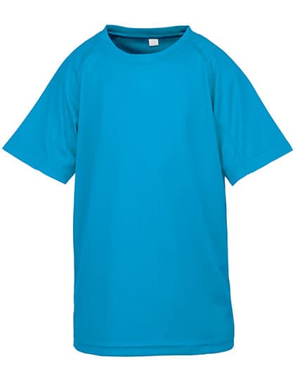 Junior Performance Aircool Tee — Ocean Blue