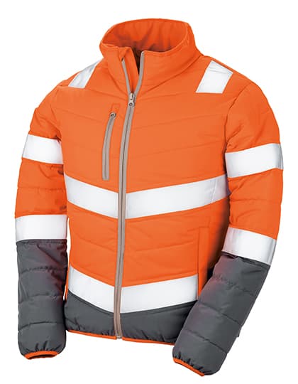 Women´s Soft Padded Safety Jacket — Fluorescent Orange