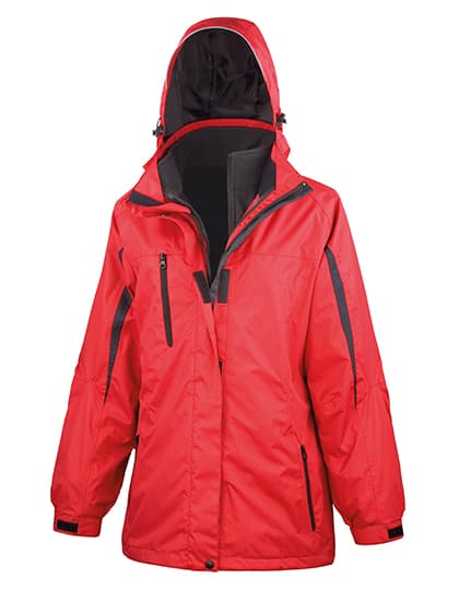 Women´s 3-in-1 Journey Jacket With Soft Shell Inner — Red