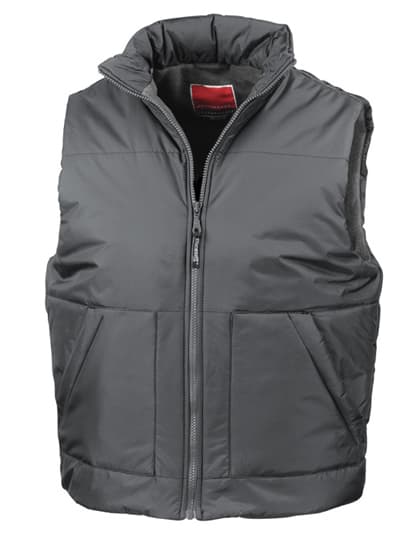 Fleeced Lined Bodywarmer — Dark Grey