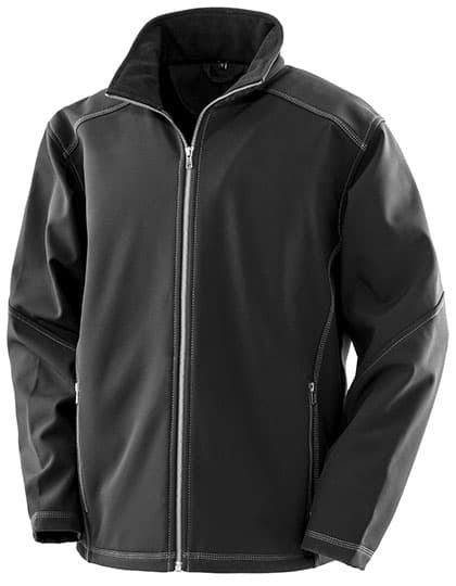 Men´s Treble Stitch Softshell Jacket — Black