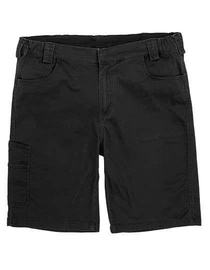Super Stretch Slim Chino Shorts — Black