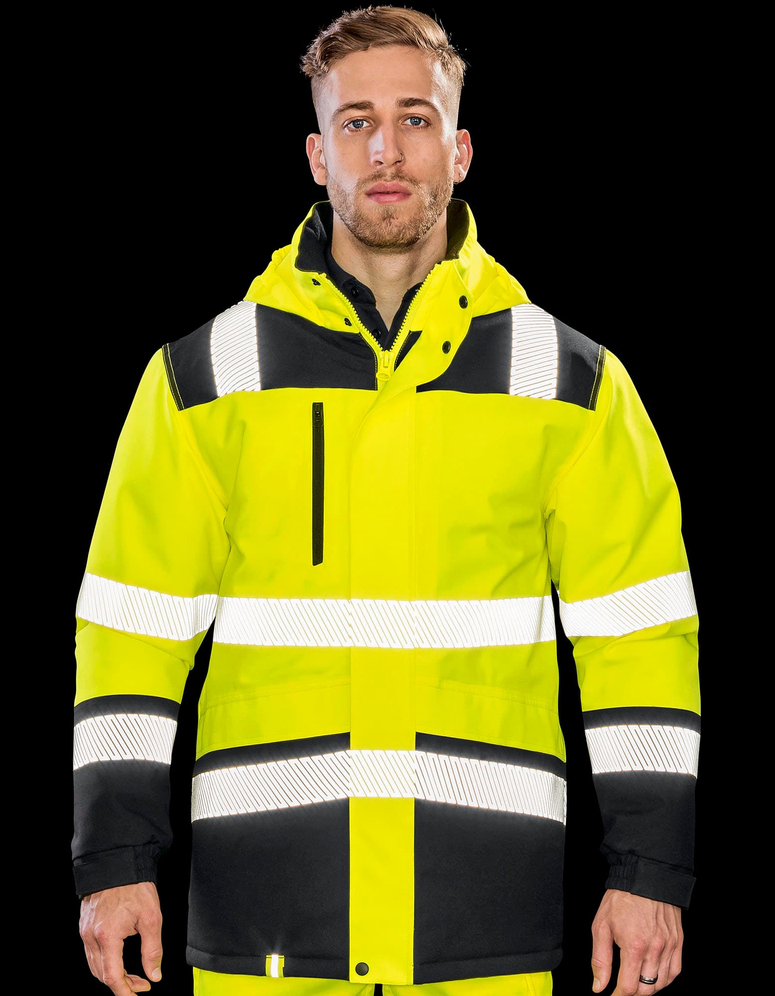 Printable Waterproof Softshell Safety Coat