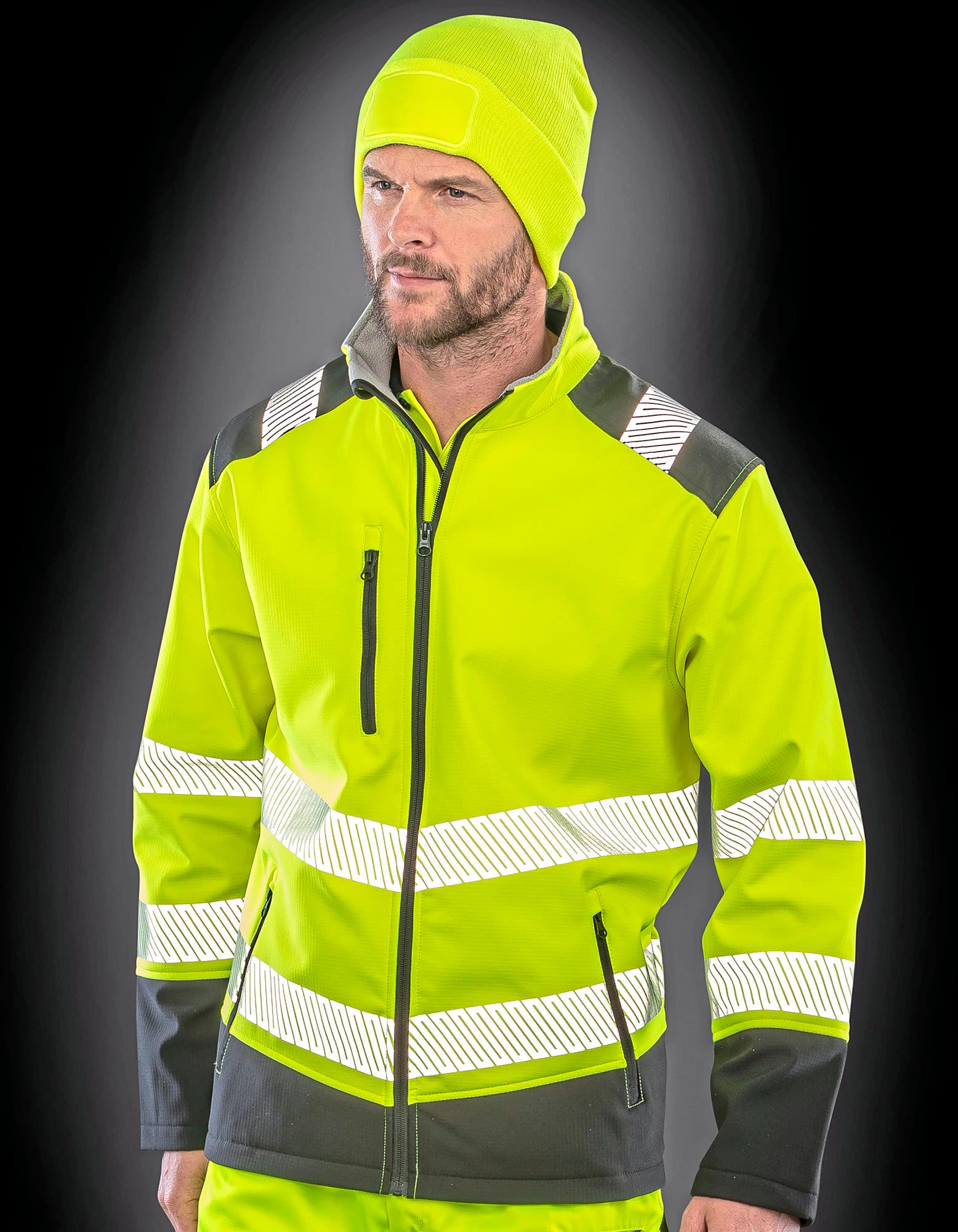 Printable Ripstop Safety Softshell Jacket