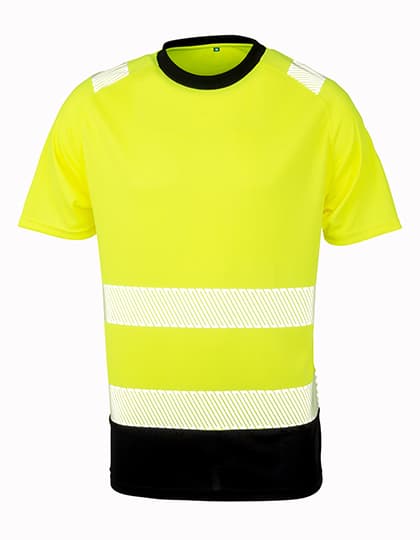 Recycled Safety T-Shirt — Fluorescent Yellow
