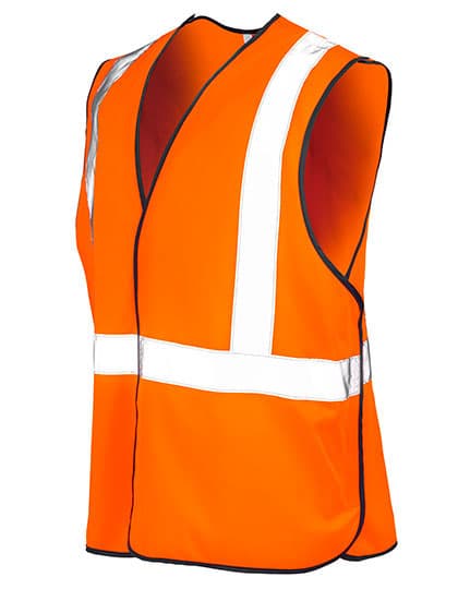 Anti-Entanglement Safety Vest — Fluorescent Orange