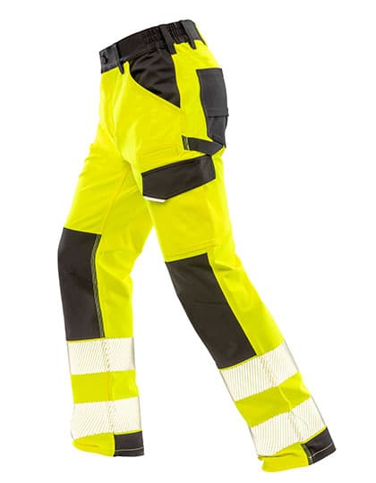 Recycled Dynamic Stretch Safety Trouser — Fluorescent Yellow