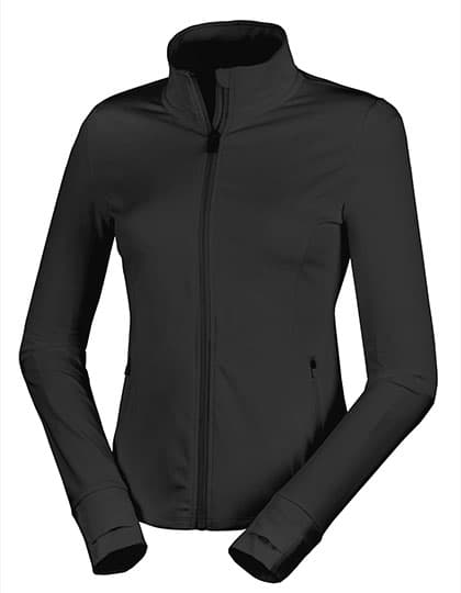 Recycled Womens Fitness Jacket — Black