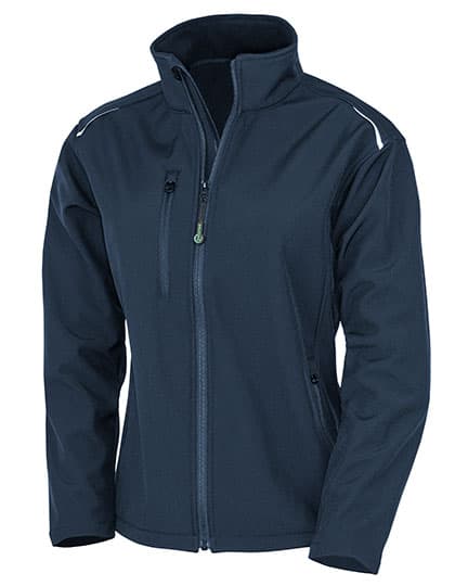 Women´s Recycled 3-Layer Printable Softshell Jacket — Navy