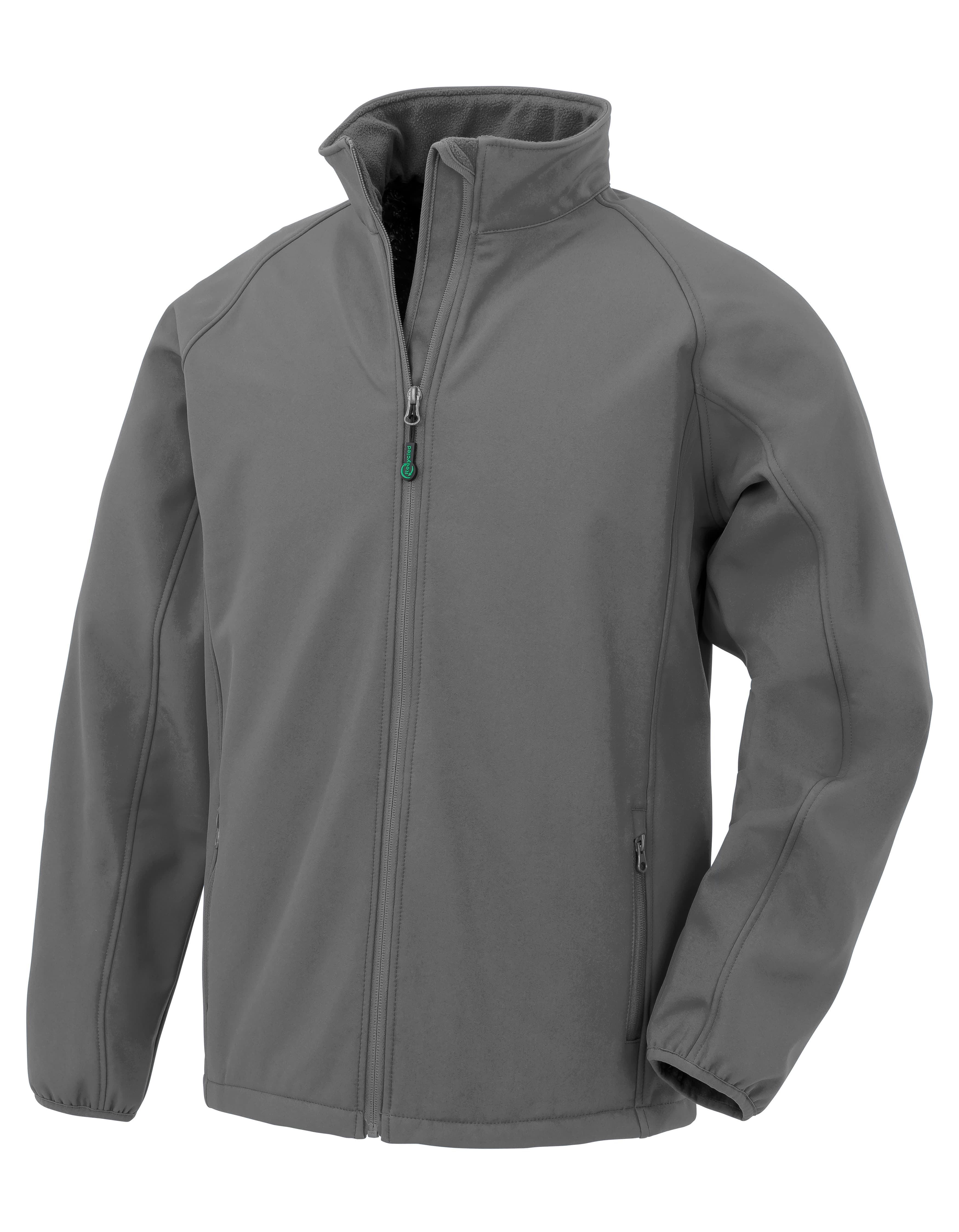 Recycled 2-Layer Printable Youth Softshell Jacket — Grey