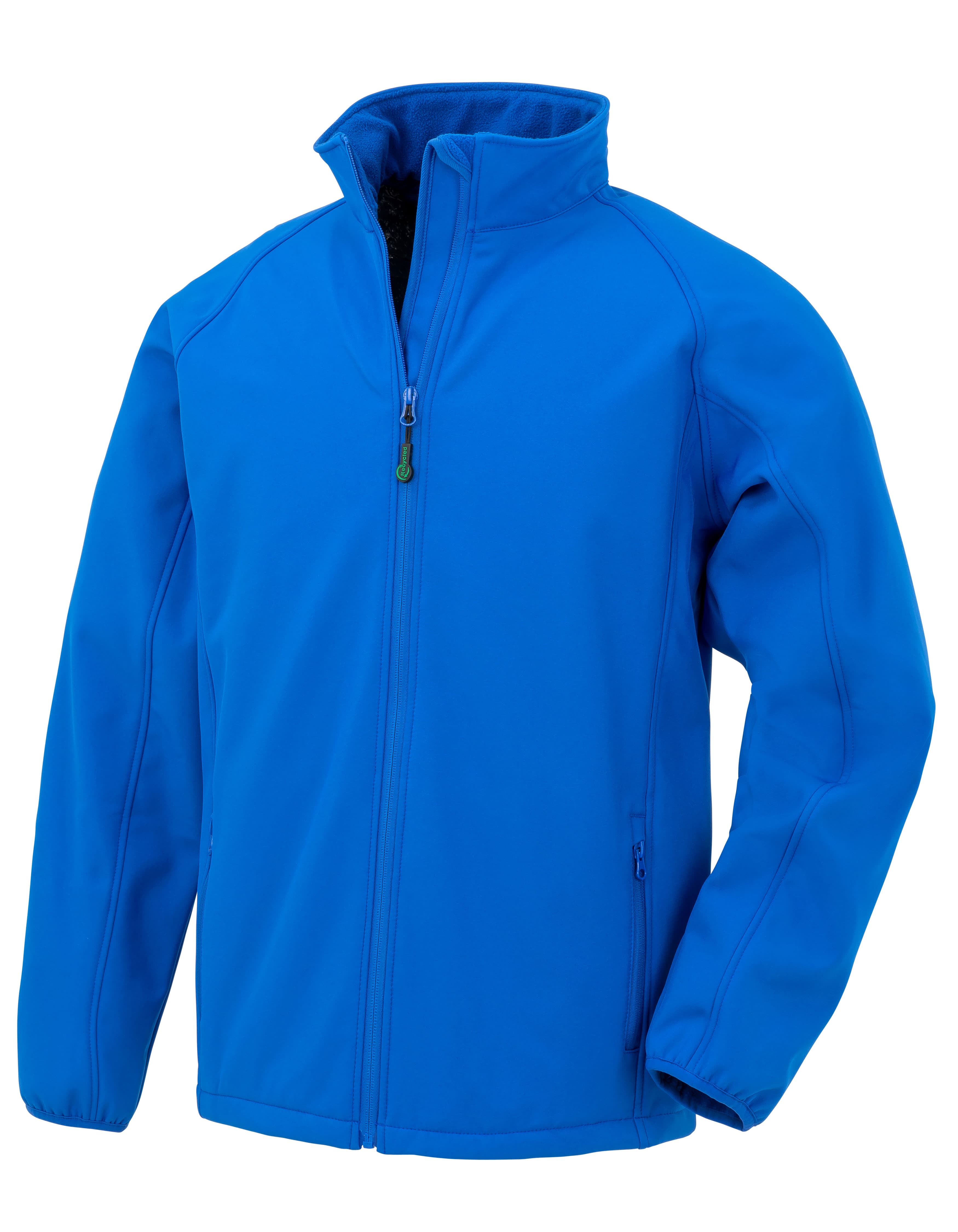 Recycled 2-Layer Printable Youth Softshell Jacket — Royal
