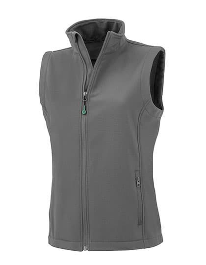 Women´s Recycled 2-Layer Printable Softshell Bodywarmer — Workguard Grey