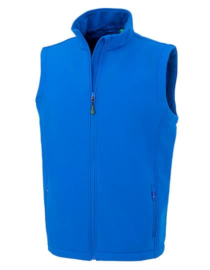 Men´s Recycled 2-Layer Printable Softshell Bodywarmer — Royal
