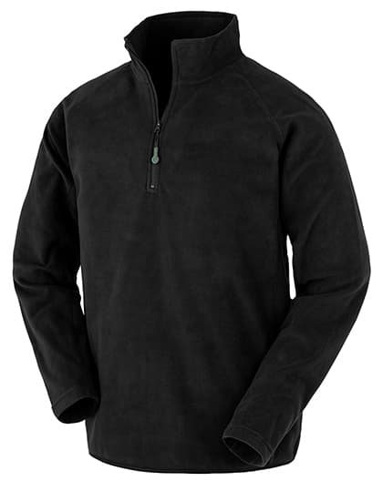 Recycled Microfleece Top — Black