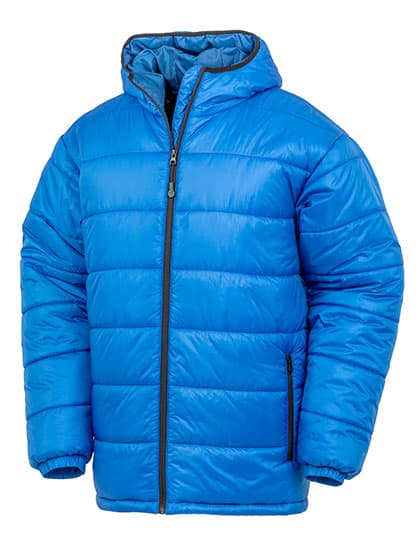 Recycled Hooded Padded Parka — Royal