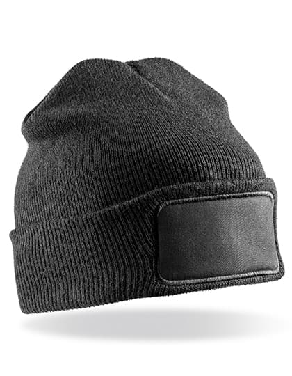 Recycled Thinsulate™ Printers Beanie — Black