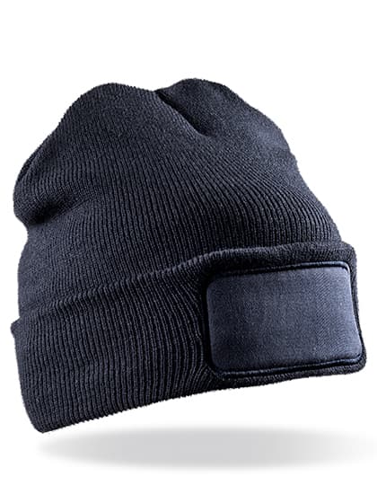 Recycled Thinsulate™ Printers Beanie — Navy