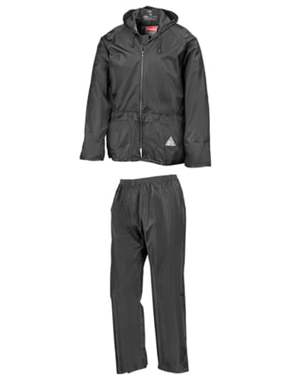 Waterproof Jacket & Trouser Set — Black