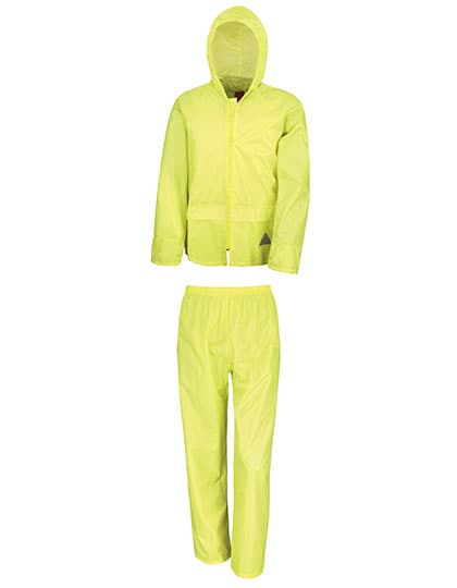 Waterproof Jacket & Trouser Set — Neon Yellow