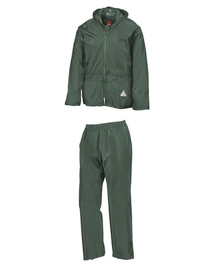 Waterproof Jacket & Trouser Set — Olive Green