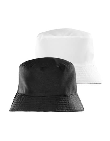 Recycled Reversible Bucket Hat — Black