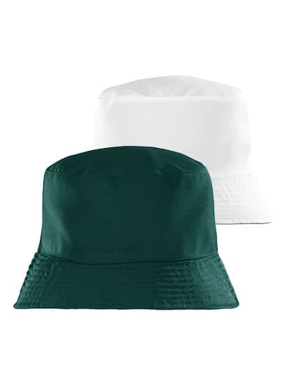 Recycled Reversible Bucket Hat — Bottle Green